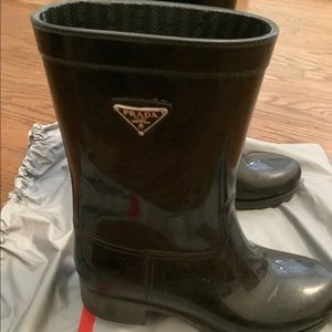 Prada rain boots!